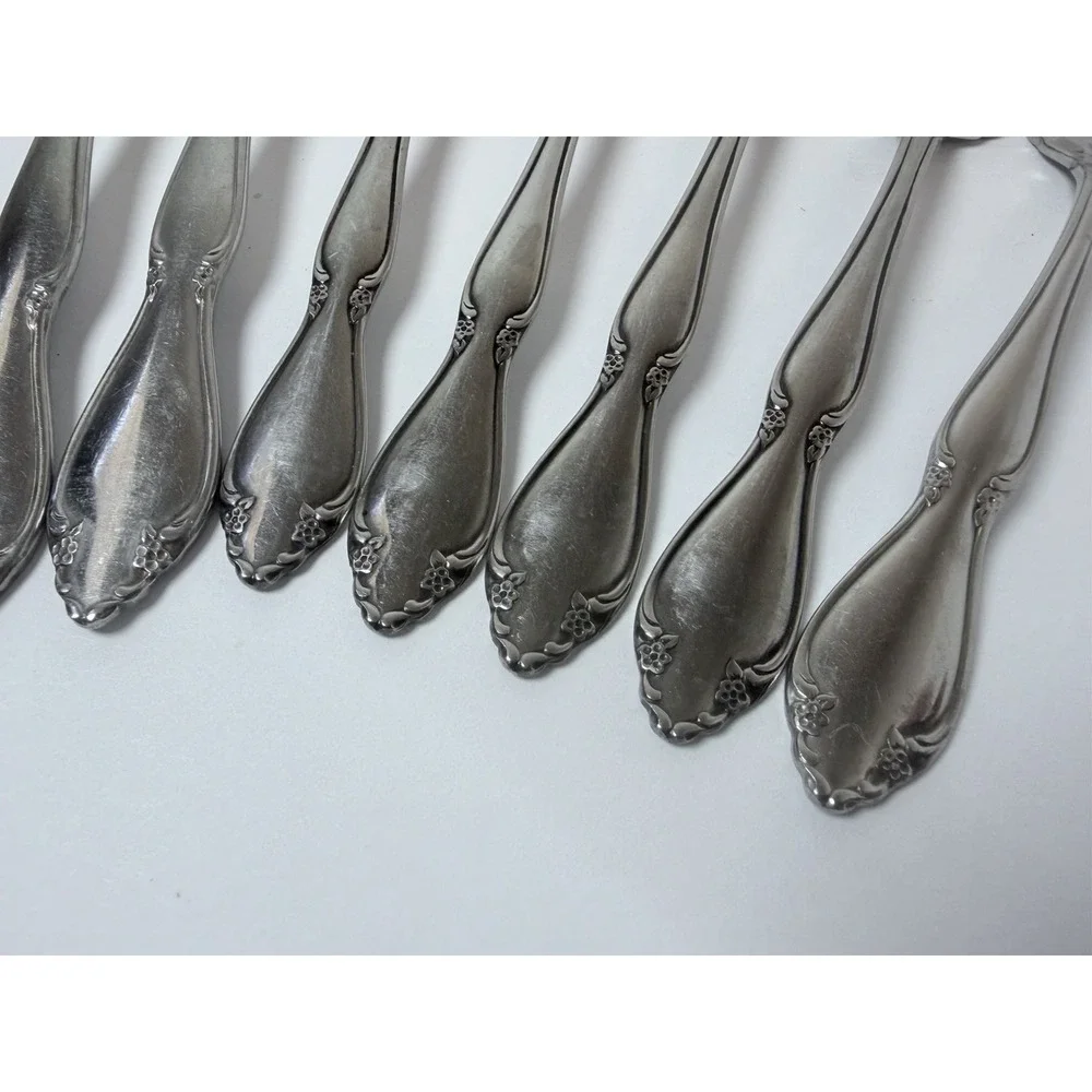 Oneida BERKELEY‎ SQUARE Stainless Lot Of 7 5 Salad Forks 2 Dinner Forks